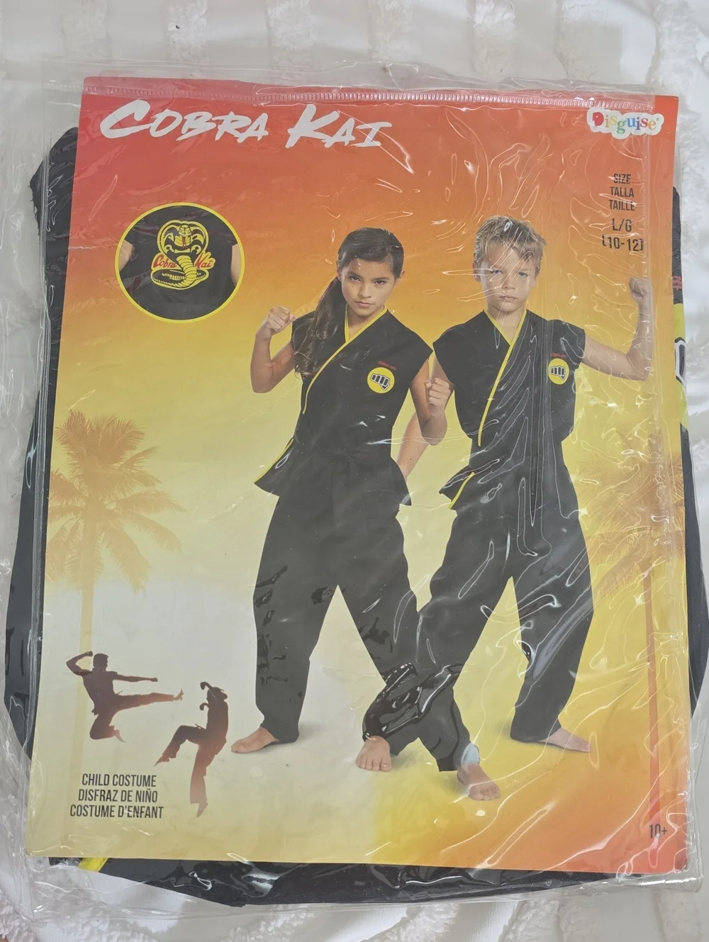 Disguise Cobra Kai Kids Black and Yellow Karate Costume